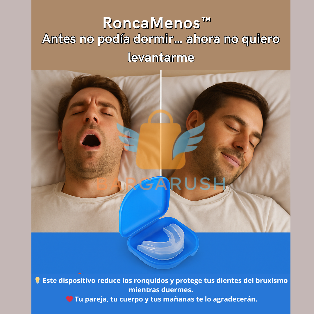 RoncaMenos™ 2x1 | Sin Ronquidos ni Bruxismo