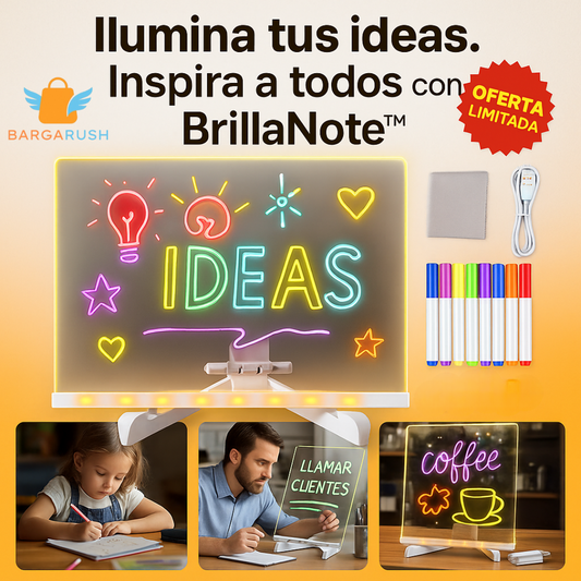 ✨ BRILLANOTE™ | Tu creatividad en luces neón. Regala magia en cada trazo.
