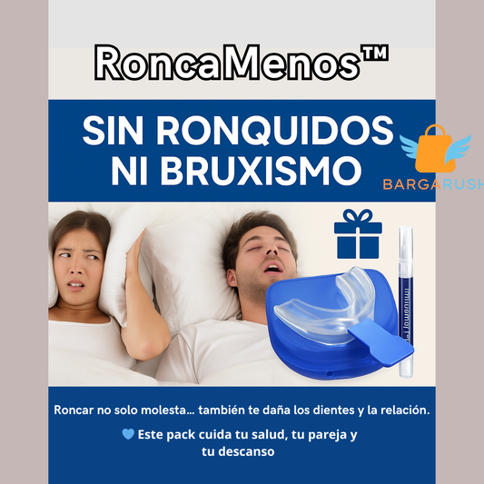 RoncaMenos™ 2x1 | Sin Ronquidos ni Bruxismo